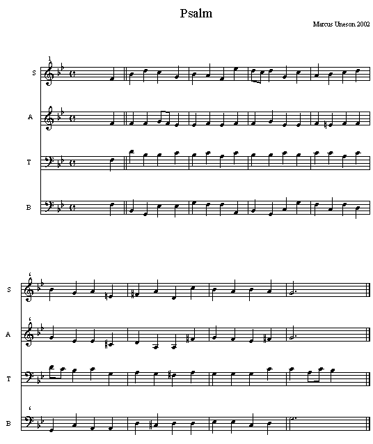 score of fuga